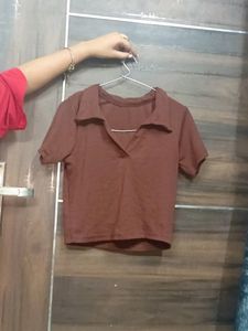 Brown Crop Top 😻