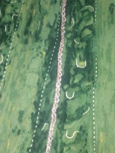 Green Ethnic Gown with pant and dupatta