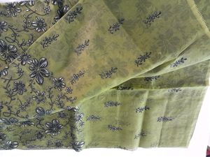 Olive Printed Saree (Women&#39;s)