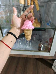 Crochet Icecream Keychain