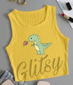 Dino-mite Yellow Ribbed Tank!