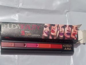 Huda Beauty Lipstick And Kajal