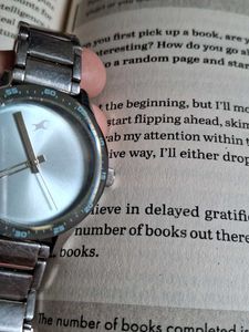 Silver-Tone Analog Watch (Fastrack)