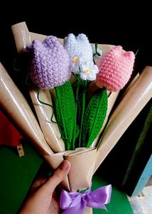 Crochet Tulip Bouquet