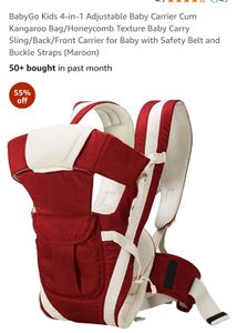 BabyGo Kids 4-in-1 Adjustable Baby Carrier