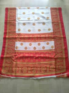 Red And White Saree ❤️