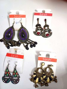 Sarah Fashion Earrings - Four Unique Pairs