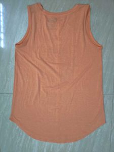 Peach Tank Top with Mandala Design