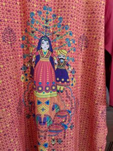 Rose Pink Kurta In 4XL Size