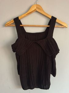 Cute Brown Knit Top
