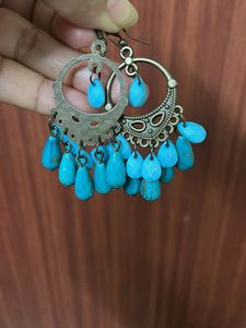 Boho Turquoise Chandelier Earrings
