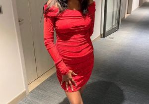 Solid Off shoulder Bodycon Mini Dress
