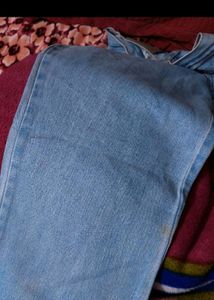 Straight Leg Denim Jeans