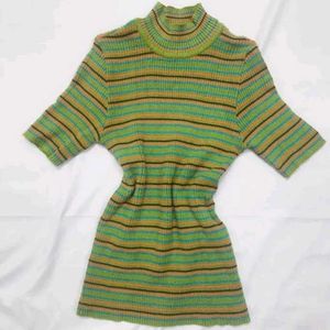 Striped Turtleneck Top (Sami Winter)