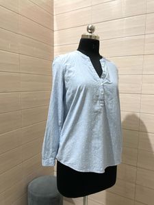 Tom Tailor Denim Blue Polka Dot Top