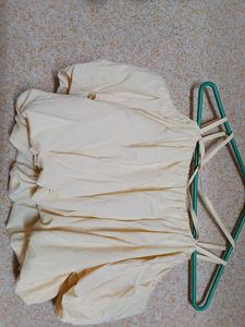 Elegant Off-Shoulder Cream Top