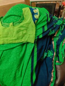 Saari With Blouse