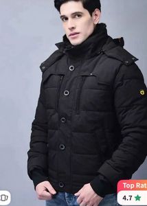 Woodland Black Puffer Jacket