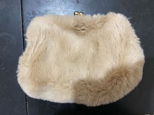 Fuzzy Sling Clutch Bag