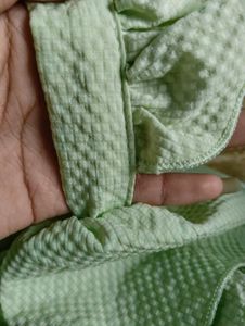 Lime Green Ruffle Tier/Layer Trendy Top
