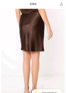 Zara Very Stylish Satin Skirt