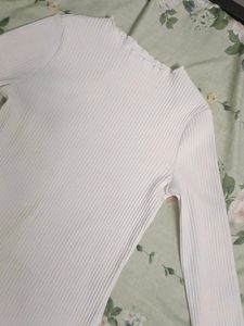 White Long Sleeve Top