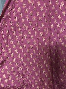 Pink Floral Kurti + Duppata (party Wear)