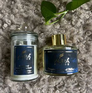 Candle And Diffuser Gift Set (Blue Sage &amp; Lavender