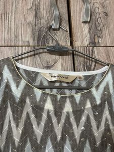 Stylish Grey Printed Kaftan