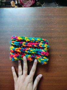 Vibrant Rainbow Crochet Headband
