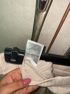 H&amp;m Ribbed Cotton Trousers
