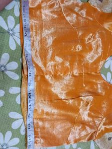 Orange Silk Blouse