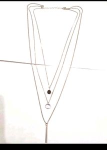 Pave Oval Convertible Layered Pendant Necklace