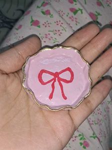 Pinteresty Coquette Pink Bow Mini Jewellery Tray