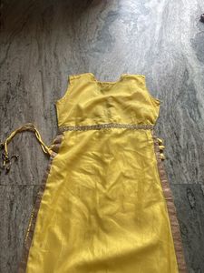 Yellow Kids Kurti