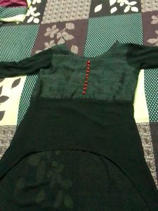 Black Floral Kurta Set
