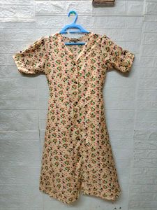 Floral Button-Down Dress