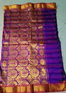 Multi Colour Beautiful Banarasi Silk Saree
