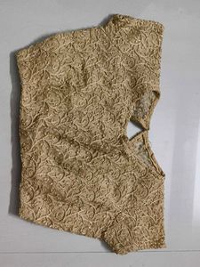 Embroidered Golden Blouse