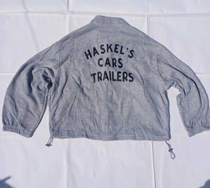 👉 “Grey Bomber Style Jacket – Size 46 (Chest 116)