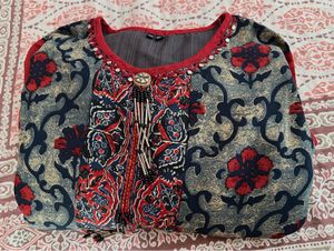 Flared anarkali kurta