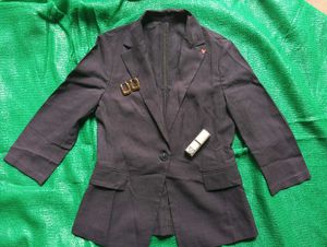 Vintage Dark Blue/Grey Blazer