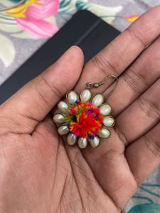 Boho Pearl Flower Earrings
