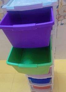 Colorful 6-Drawer Storage Tower