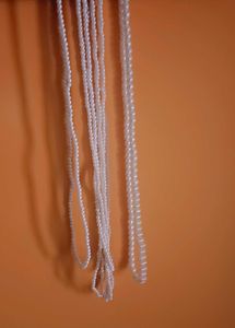 Elegant White Pear Necklace For Sale Perfect