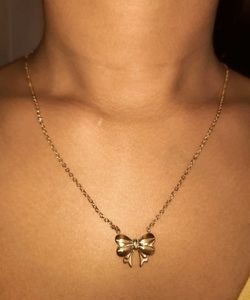 Anti Tarnish Bow Themed Jewellery Set