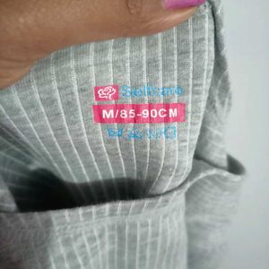 Grey 3/4 Sleeve Top winter wear