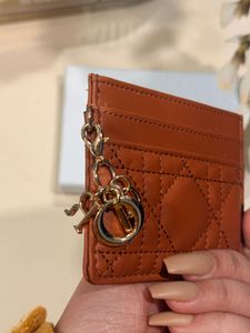 Dior Caro Freesia card holder with Charms