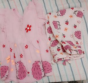 Cute Hedgehog Pajama Set