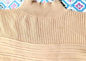 Tan Turtleneck Sweater - Size Small